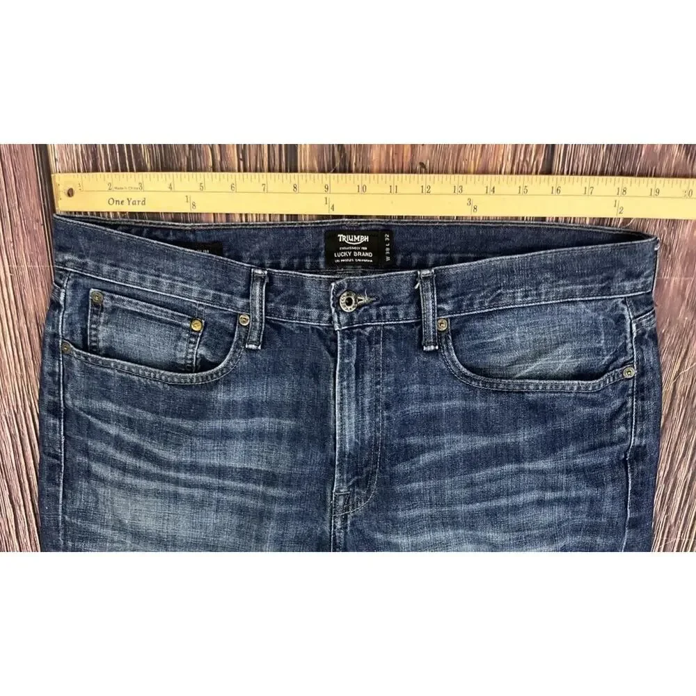 Lucky Brand 121 Heritage Slim Triumph Jeans Mens Size 38x32 (Measures 38x32)